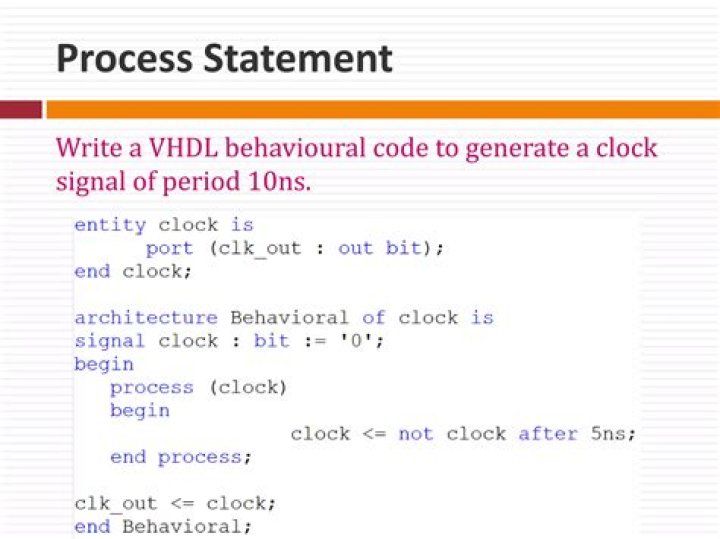 Where to write sequential statements in vhdl?