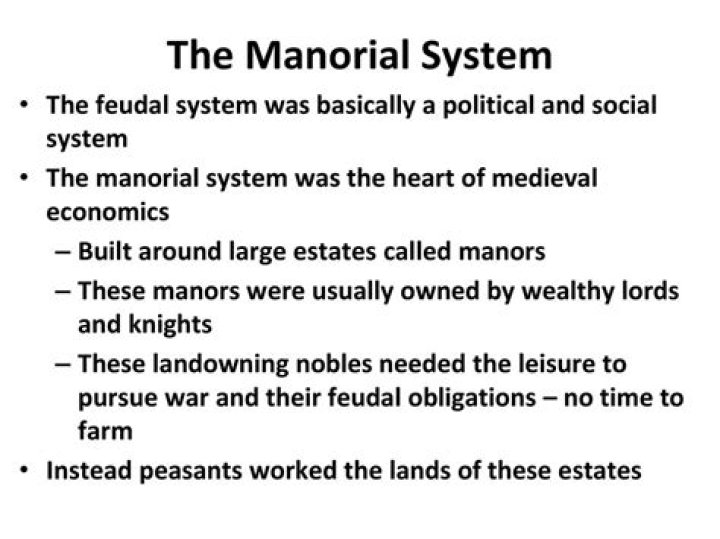 Where was manorial system?