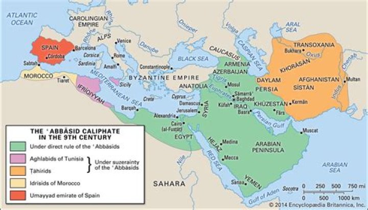 Where were the islamic caliphates located?