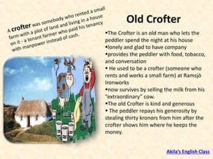 Which act of crofter surprised the peddler why?