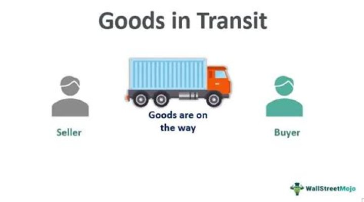 Which are goods in transit?