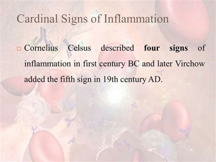 Which are the five cardinal signs of inflammation?