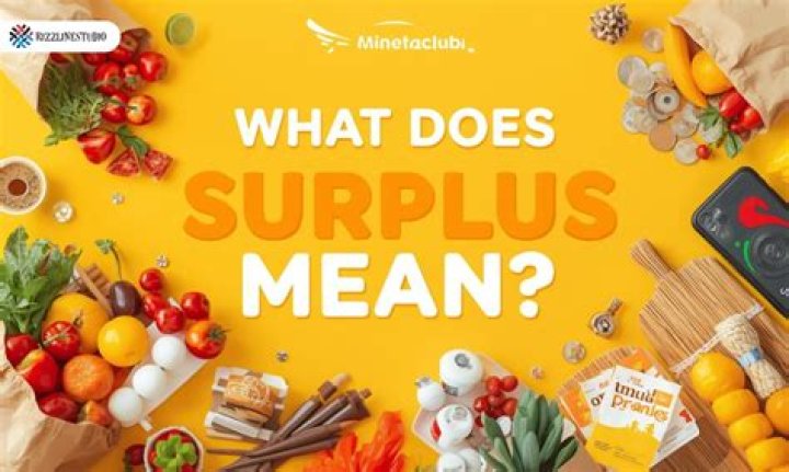 Which does surplus mean?