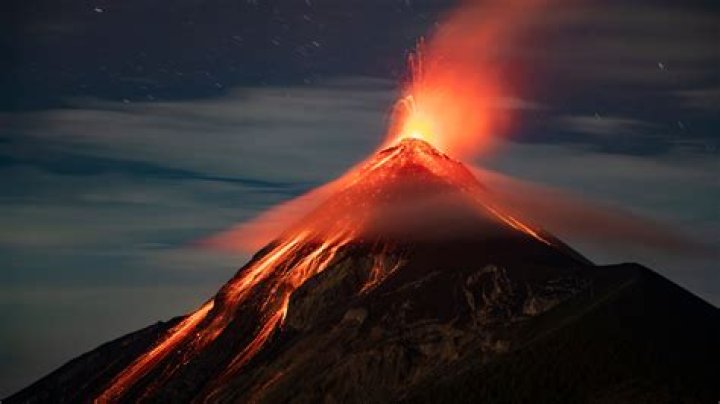 Which extinct volcano erupted?