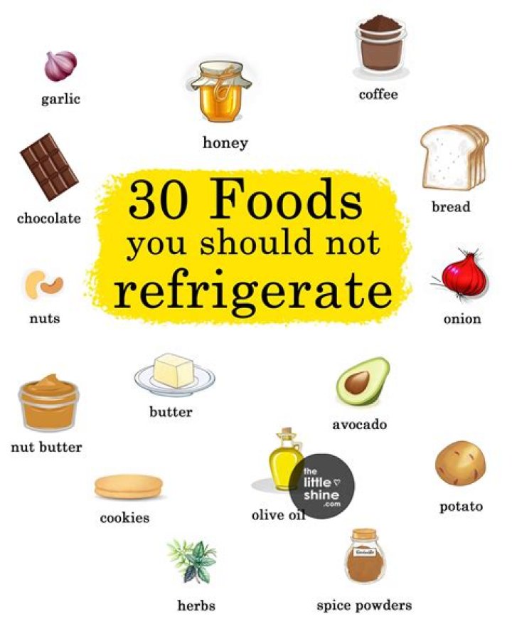 Which foods not to refrigerate?