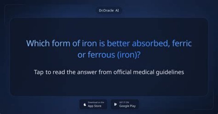 Which form of iron is better absorbed?