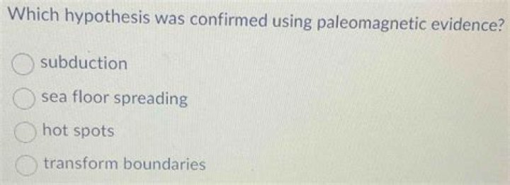 Which hypothesis was confirmed using paleomagnetic evidence?
