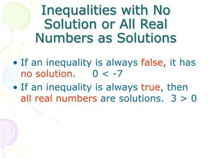 Which inequality has no solution?