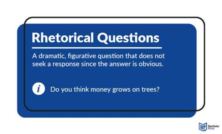 Which is a rhetorical question?