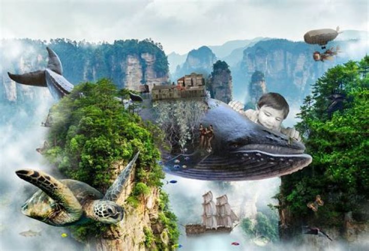 Which is an example of photomontage art?