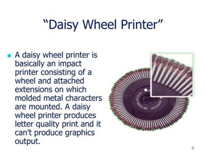 Which is daisy wheel?