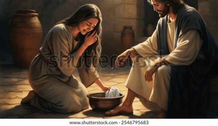 Which mary washed jesus feet with tears?