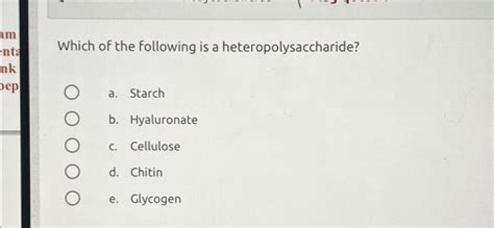 Which of the following is a heteropolysaccharide?