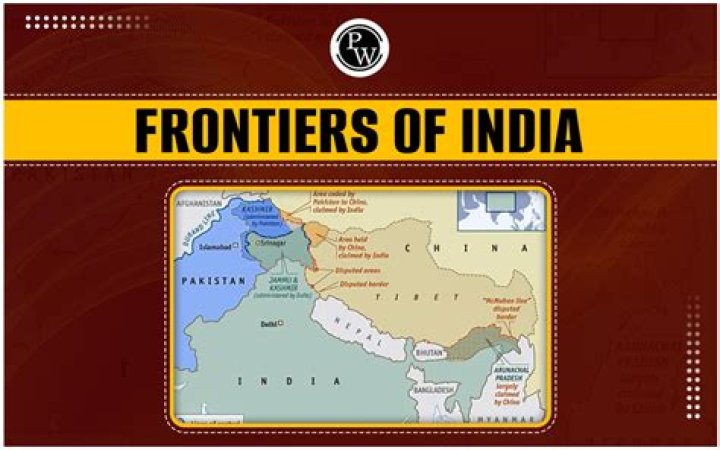 Which of the following is defined the northern frontiers of india?