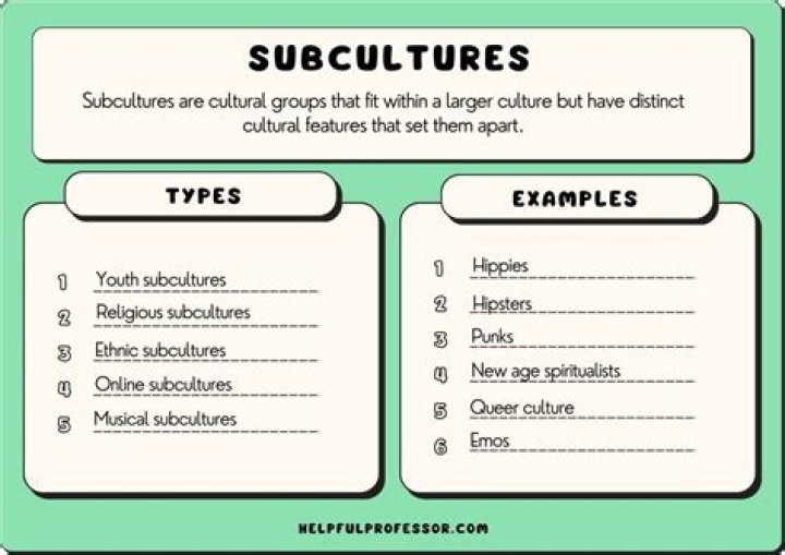 Which of the following would be the best illustration of a subculture?