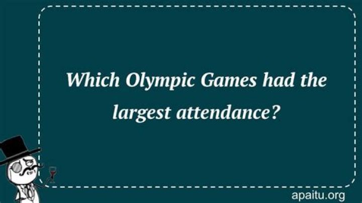 Which olympic games had the largest attendance?