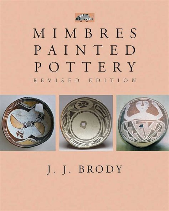 Which pictures are painted on mimbres pottery?