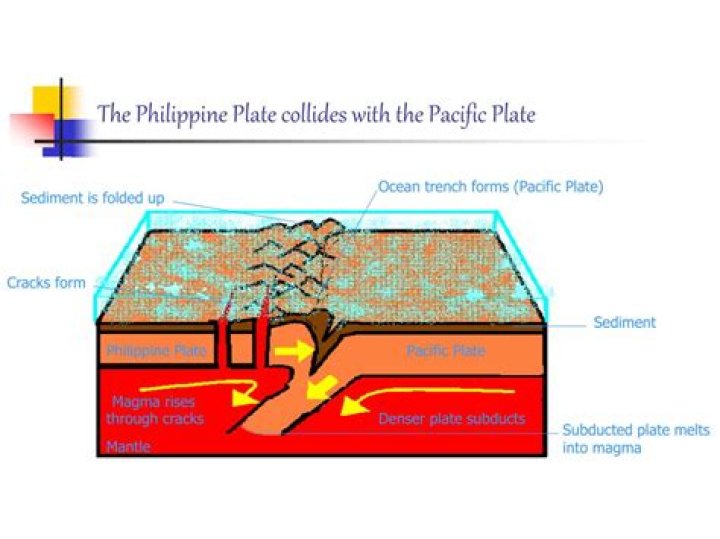 Which plate pushes the philippine plate?