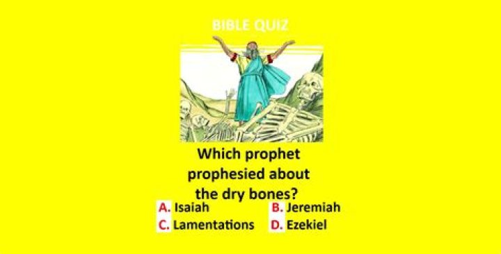 Which prophet prophesied about the dry bones?