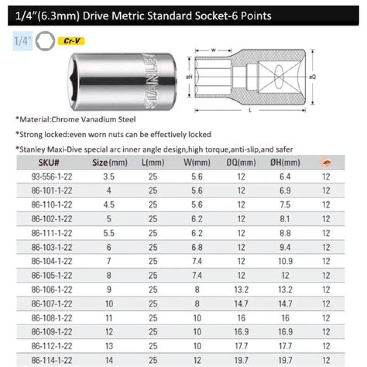 Which socket drive size?