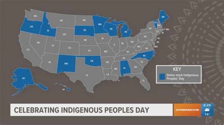 Which states have indigenous peoples day?