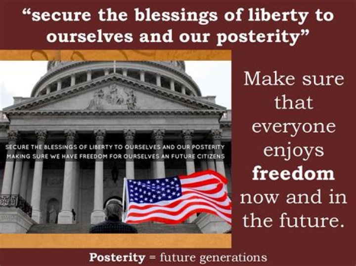 Who blessing of liberty?