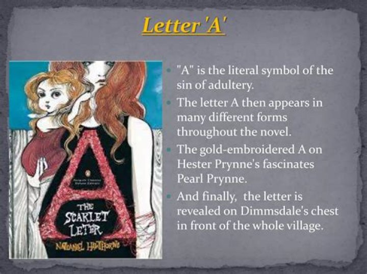 Who committed adultery in the scarlet letter?