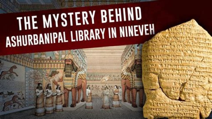 Who destroyed the library of ashurbanipal?