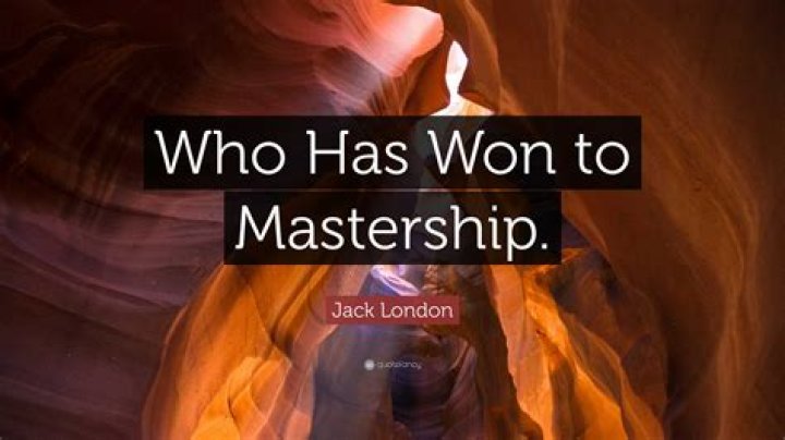 Who has won to mastership?