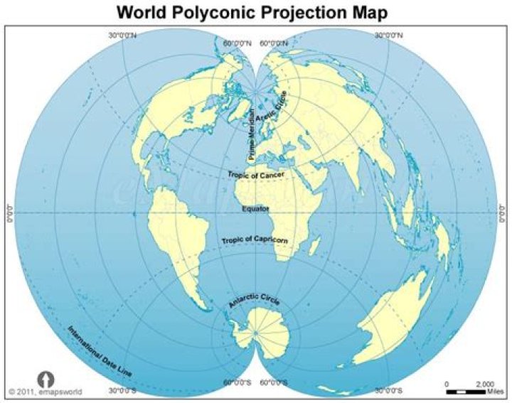 Who invented polyconic projection?