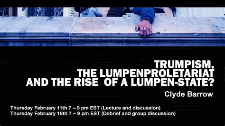 Who is a lumpen person?