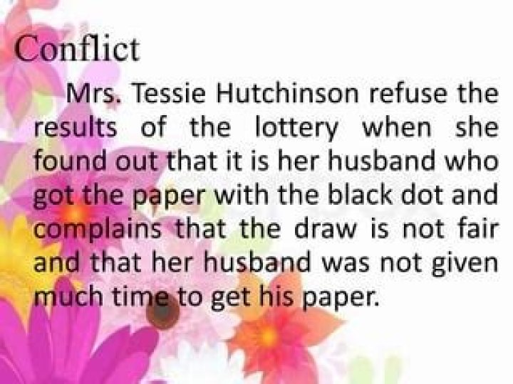 Who is tessie in the lottery?