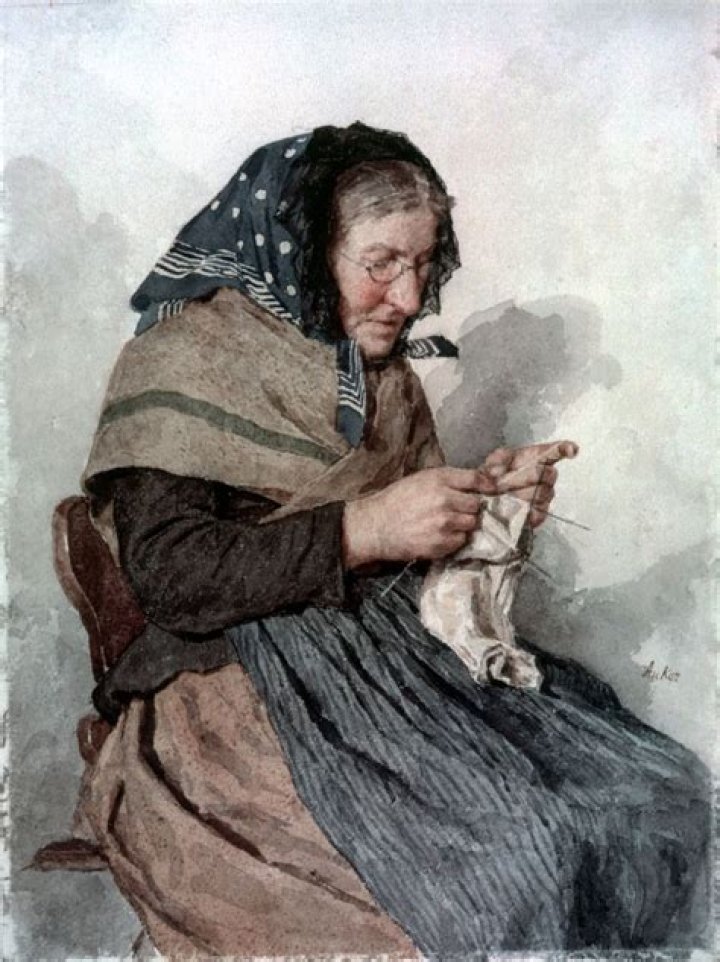 Who knitted at the guillotine?