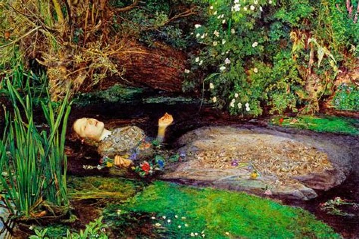 Who leaps into ophelia's grave?