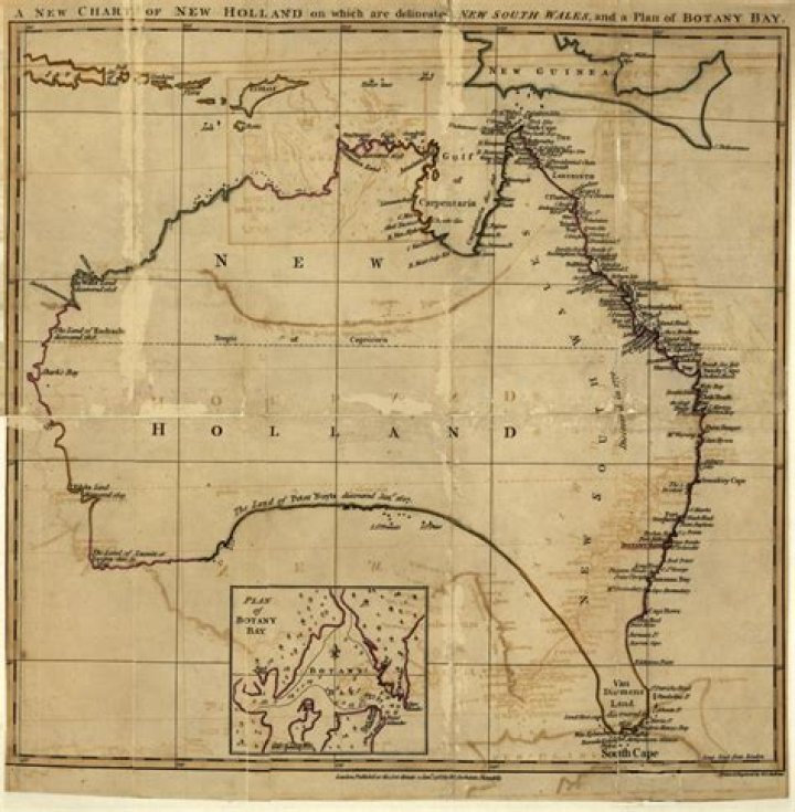Who mapped the coast of australia?