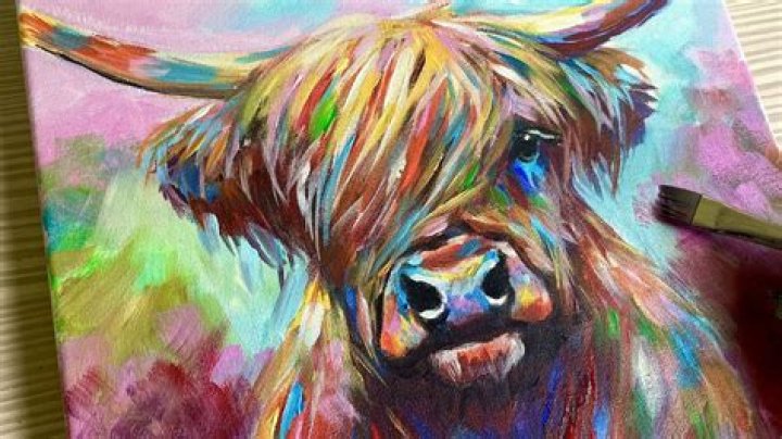 Who paints colorful cows?