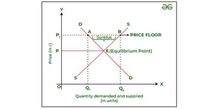 Who potentially benefits from a price floor?