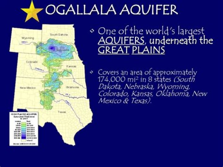 Who relies on the ogallala aquifer?
