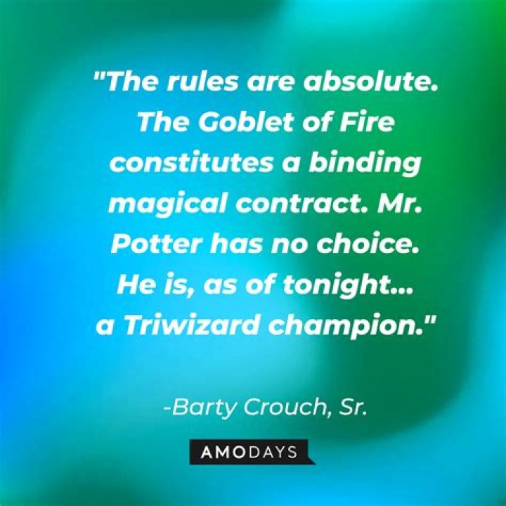 Who rigged the goblet of fire?