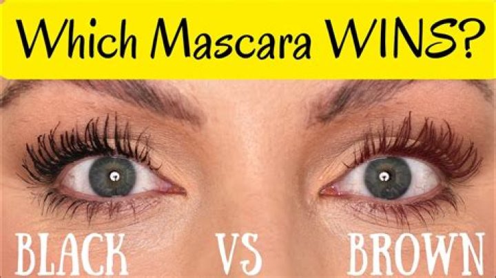 Who should wear black brown mascara?
