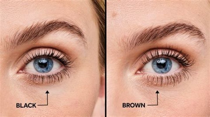 Who should wear brown mascara?