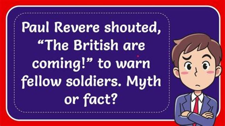 Who shouted the british are coming?