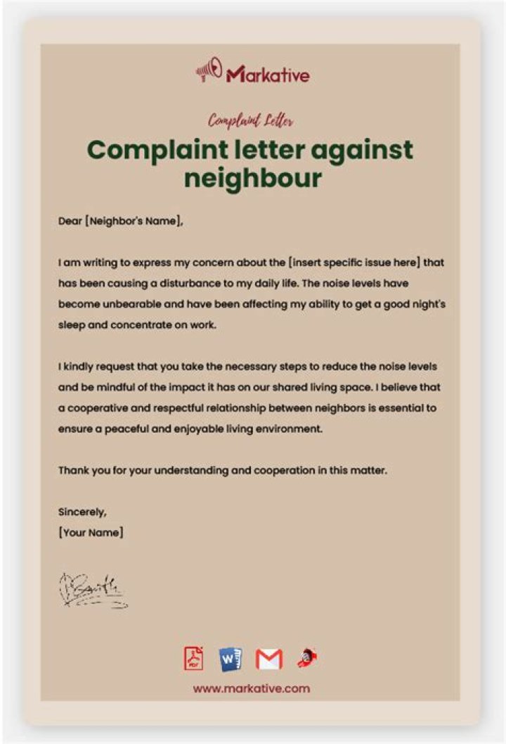 Who to complain to about a neighbour?