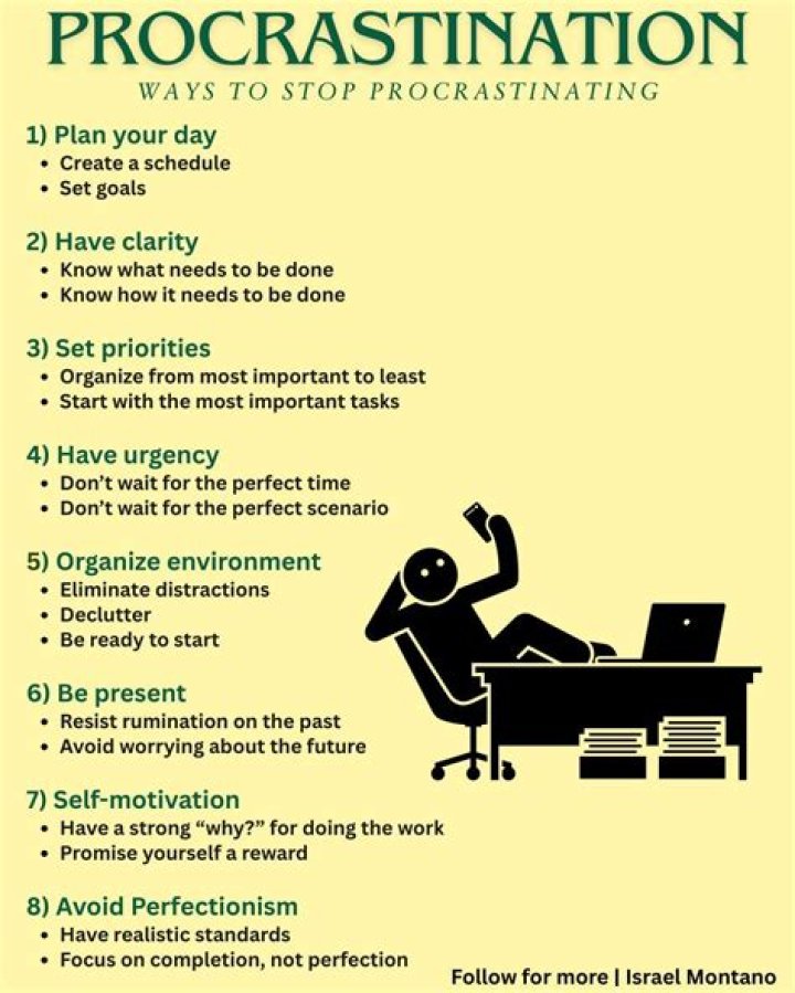 Who to stop procrastinating?