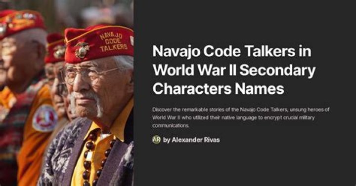 Who were the navajo code talkers in ww2?