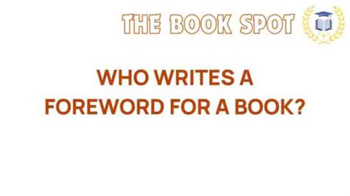Who writes a foreword?