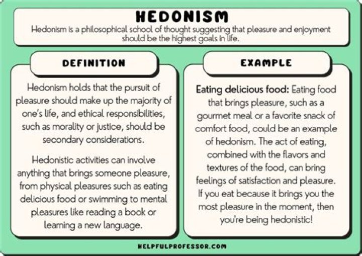 Who wrote about hedonism?