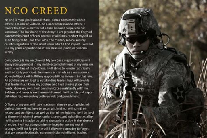 Who wrote the army nco creed?