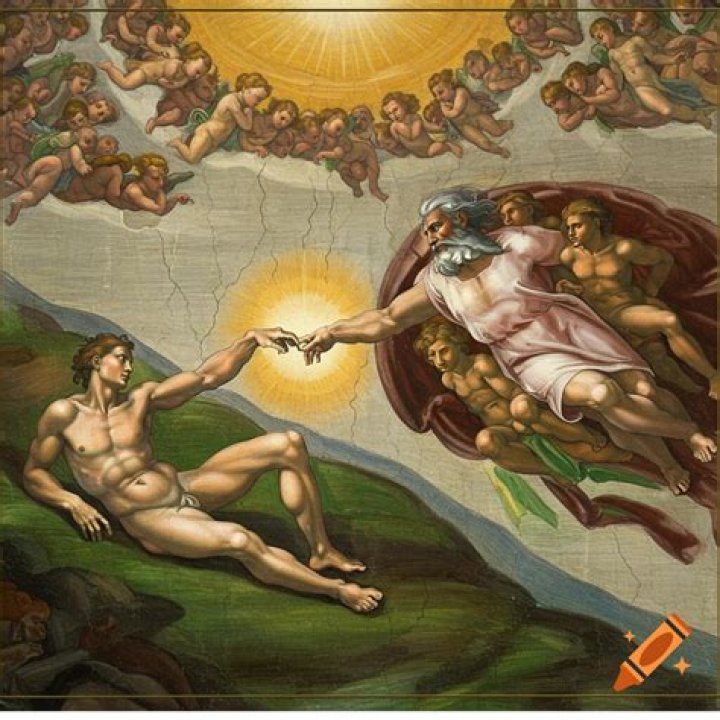 Whos in the creation of adam?