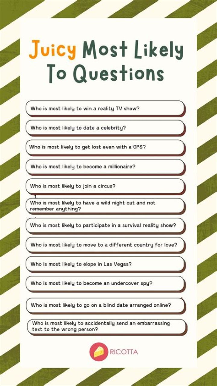 Whos most likely to do questions?